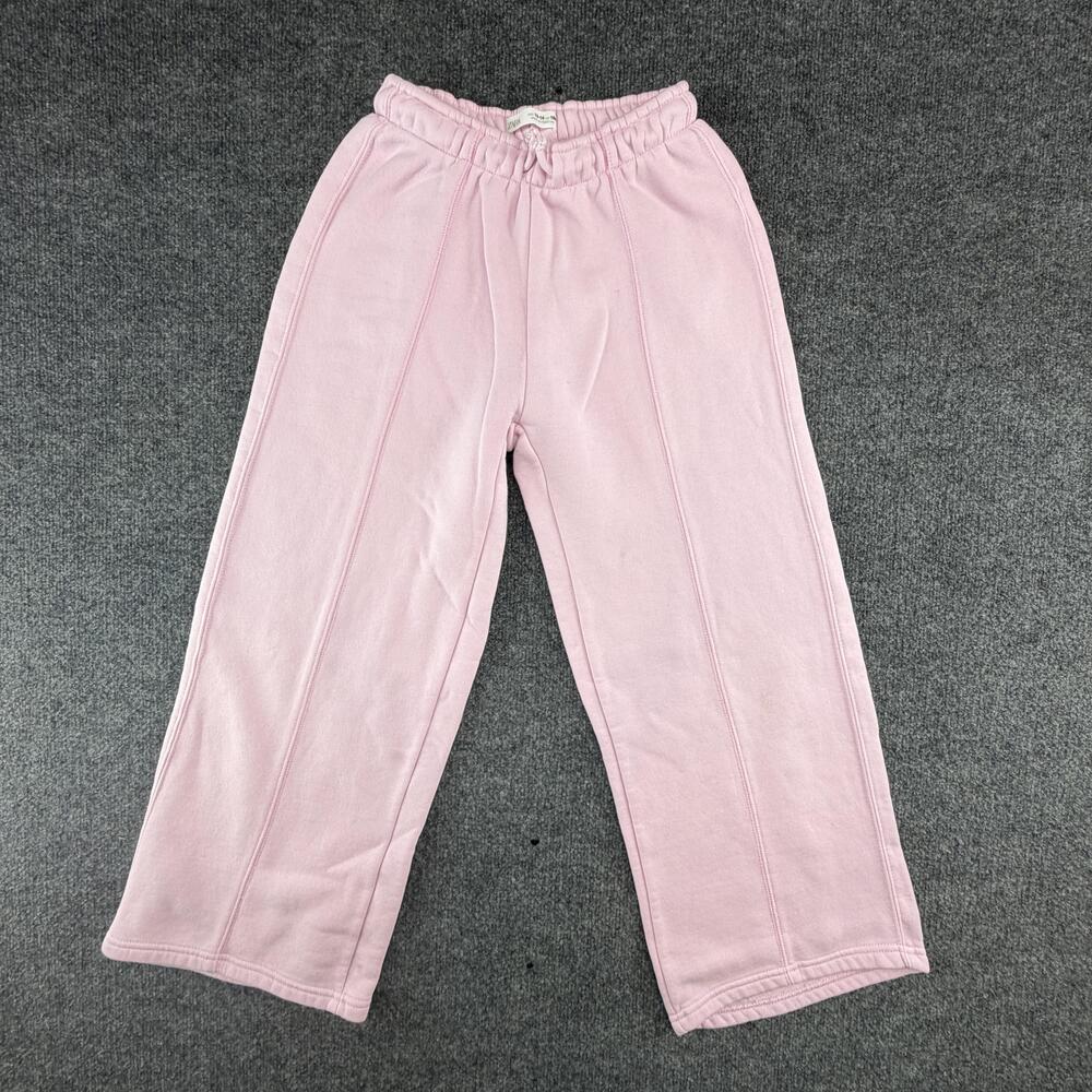 Zara Pants Youth 13-14 Pink Fleece Sweatpants Elastic Waist Pull On Cozy